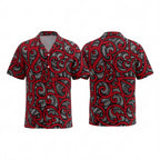 New Zealand Maori Black Red White Hawaiian Shirt