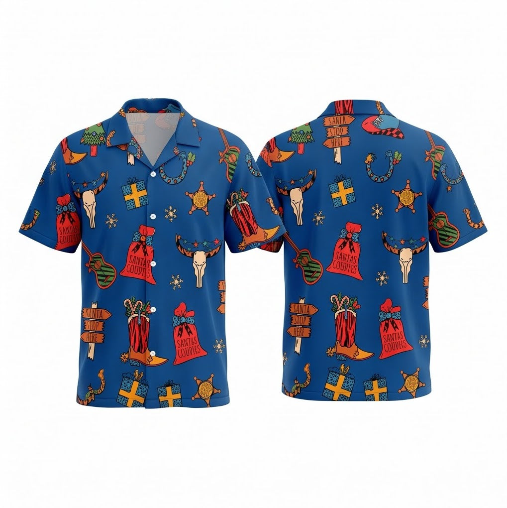Rodeo Christmas Vibe Hawaiian Shirt