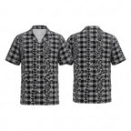 Hawaii Palaka Lei Black Hawaiian Shirt