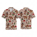 Yeehaw Ginger Bread Christmas Cowboy Hawaiian Shirt