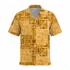 Hawaiian Tribal Golden Vintage Hawaiian Shirt